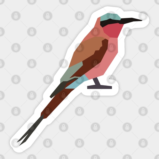 Graphic Nature - Southern Carmine Bee-Eater Sticker by AnthonyZed